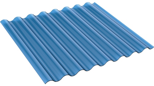 Valuview-ROMA (Blue)-Clear Corrugated Roofing Sheet