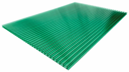 Twinwall polycarbonate sheet-Green
