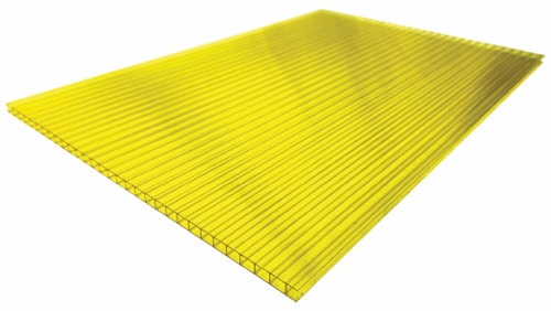 Twinwall polycarbonate sheet-Yellow