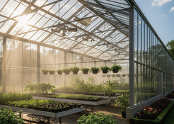 Greenhouse Capturing Sunlight
